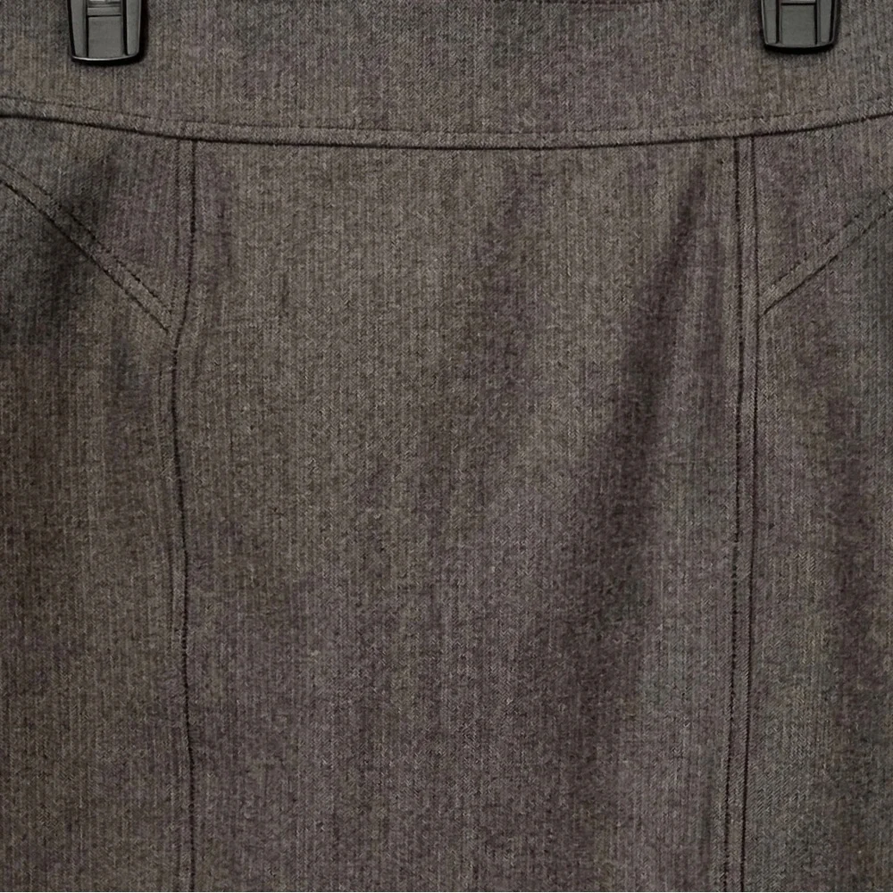 NWT Banana Republic Black & White Herringbone Pattern Stretch Pencil Skirt